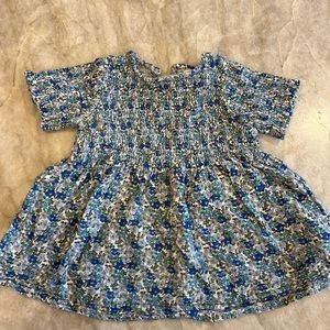 Zara 12-18 months blue floral dress